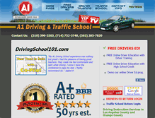 Tablet Screenshot of drivingschool101.com